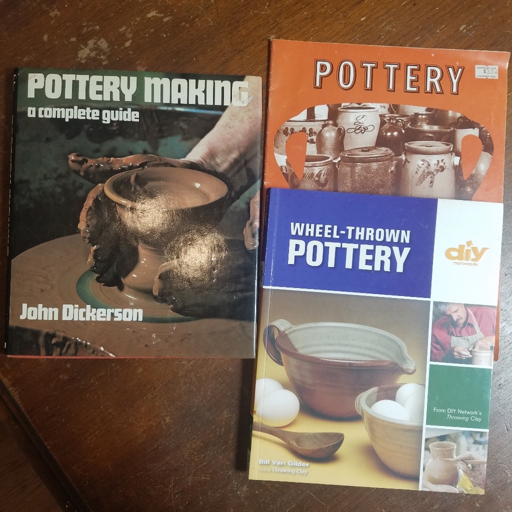 Pottery Making Books Set Of 3,Diy Wheel Throwing Art Folk Craft